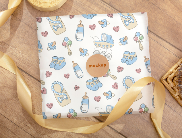 Детский паттерн для упаковочной бумаги