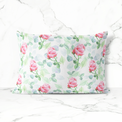 Бесшовный узор акварельные розы