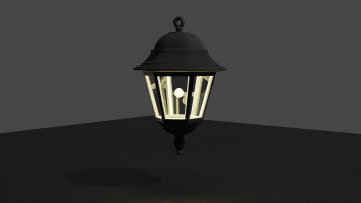 модель уличного фонаря