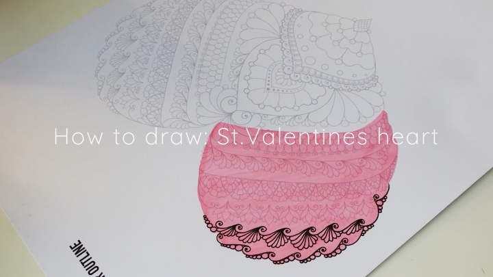 How to draw: St.Valentines heart