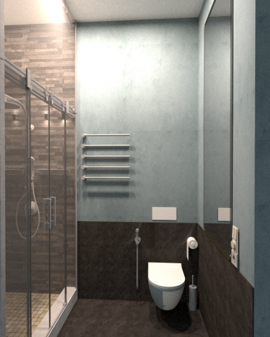 Интерьер душевой комнаты