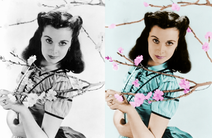 Ретушь/ Раскраска чб изображения