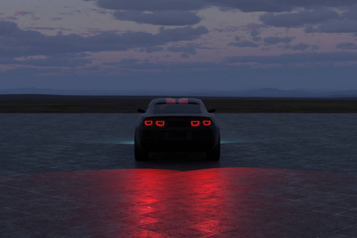 Chevrolet Camaro вид сзади.