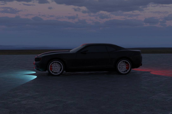 Chevrolet Camaro вид сбоку.