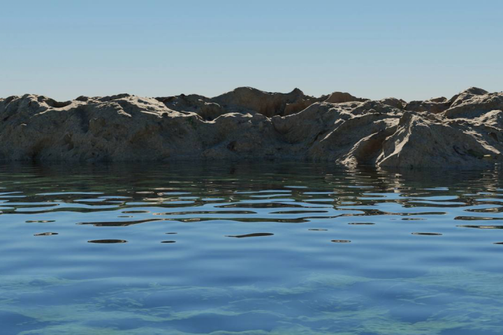 На моря.