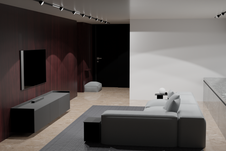 Дизайн комнаты: "темный-светлый".