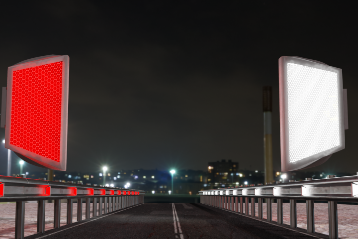 Дизайн баннера дорожного катафота.