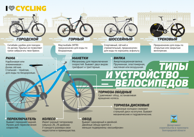 Вело-инфографика для Администрации г. Белгорода