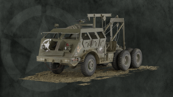 Создание 3D модели и текстурирование M25 Tank Transporter