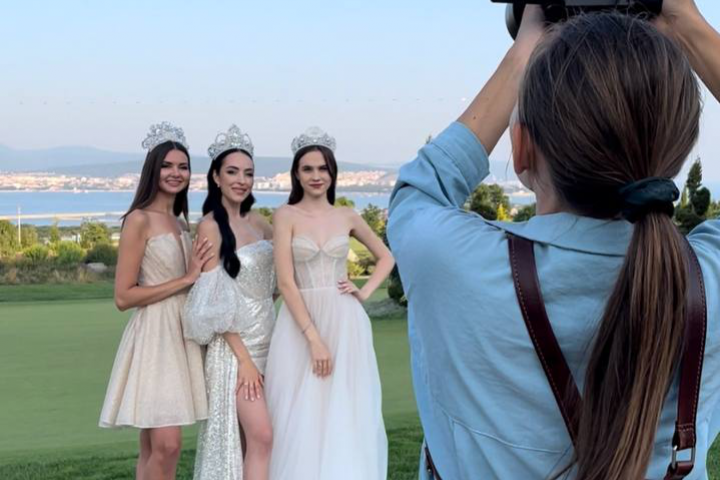 Backstage со фотосессии для конкурса красоты