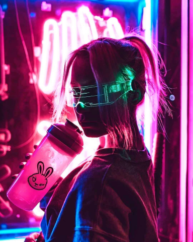 Неоновая анимация для TikTok/YouTube/Instagram