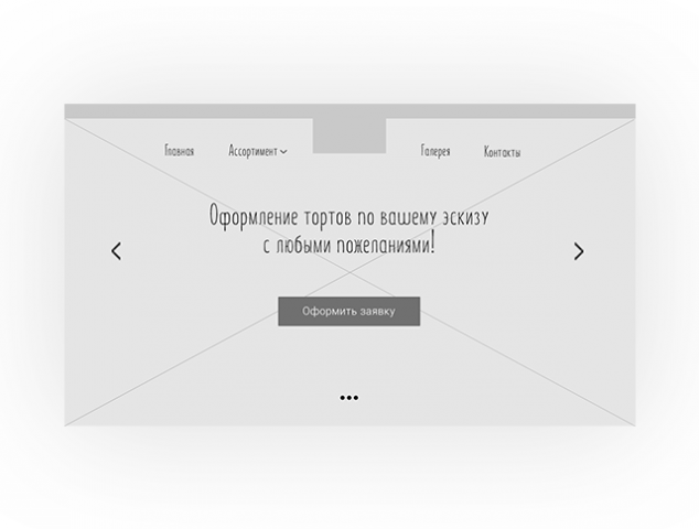 Прототип кондитерской