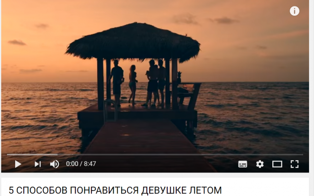 Сценарий к видеоролику на YouTube