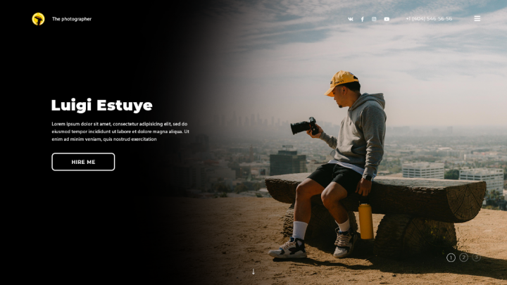 Landing page фотографа