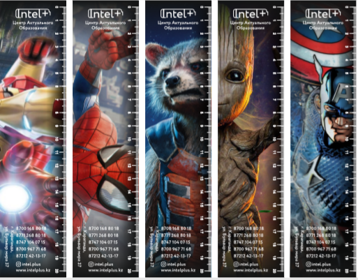 Линейки с тематикой Марвел для детского центра