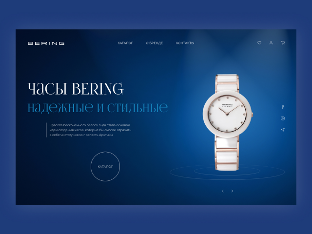 Landing Page for "Bering"