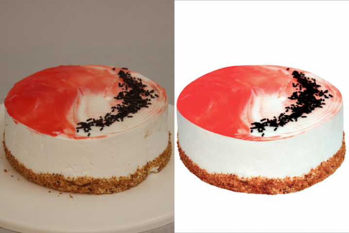 Ретушь, удаление фона торты 2