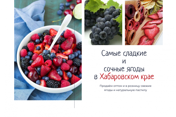 Лендинг-визитка для ягодной фермы