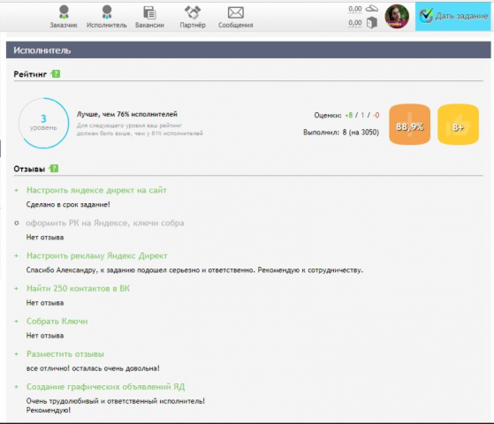 Отзывы на Бирже фриланса Work-Zilla