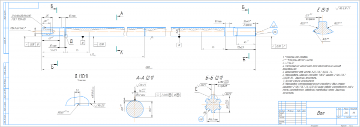 Вал газосепаратор