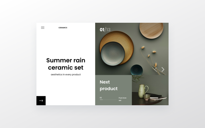 Дизайн слайдера главной страницы