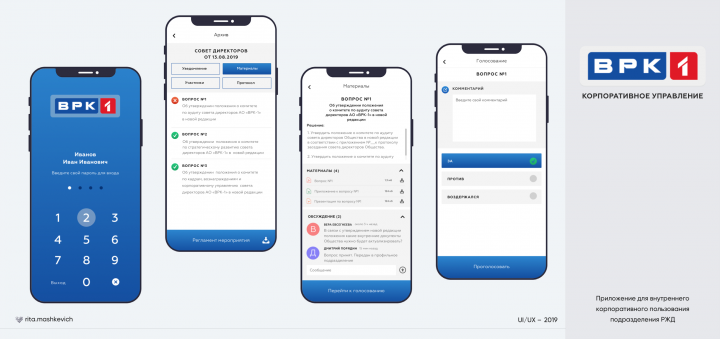 Мобильное приложение для подразделения РЖД