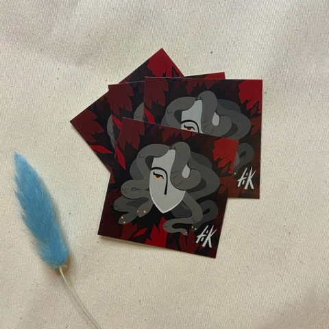 Стикеры "Медуза горгона"