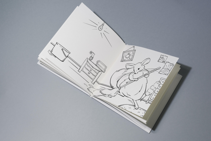 Раскраска "Жизнь шиншиллы"