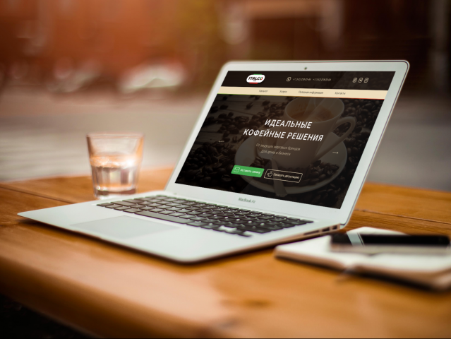 Сайт-каталог кофемашин Italco