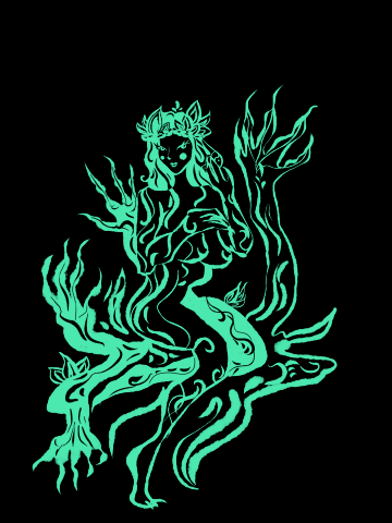 Эскиз русалки