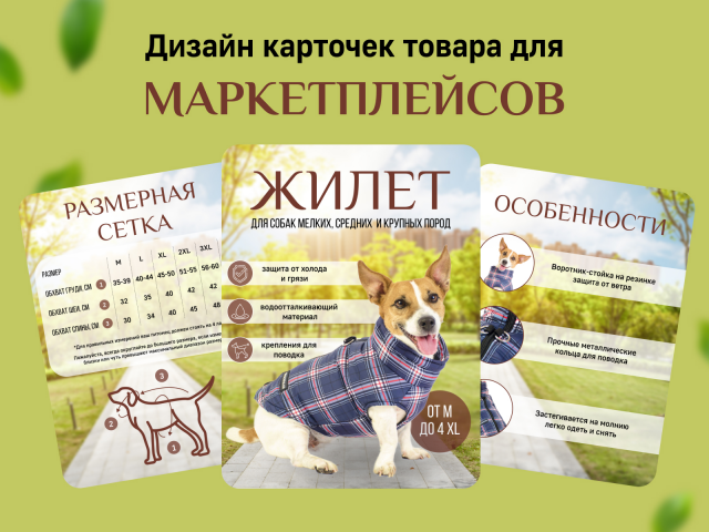 Зоотовары дизайн карточки