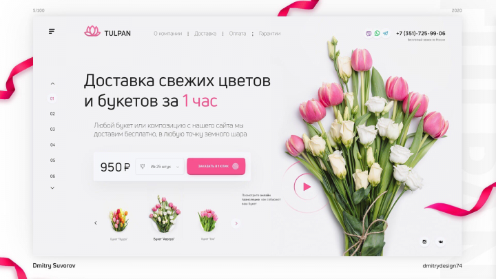 Сервис доставки цветов