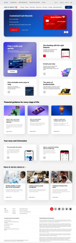 Редизайн сайта Bank of America