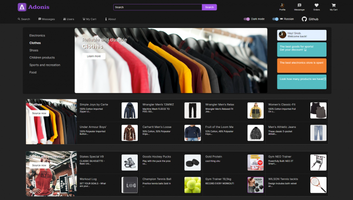 Adonis Ecommerce