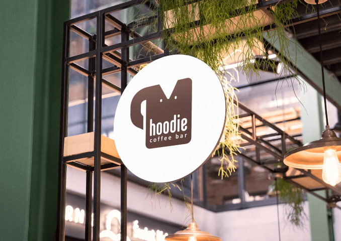 фирменный стиль для кофейни "Hoodie coffee"