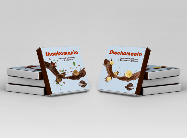Разработка макета упаковки шоколада