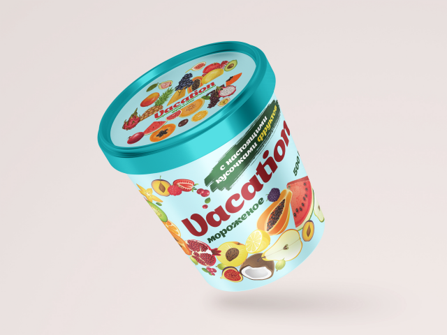 Разработка макета упаковки мороженого