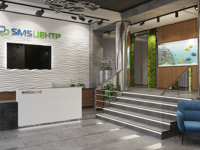 Холл для офиса СМС центра