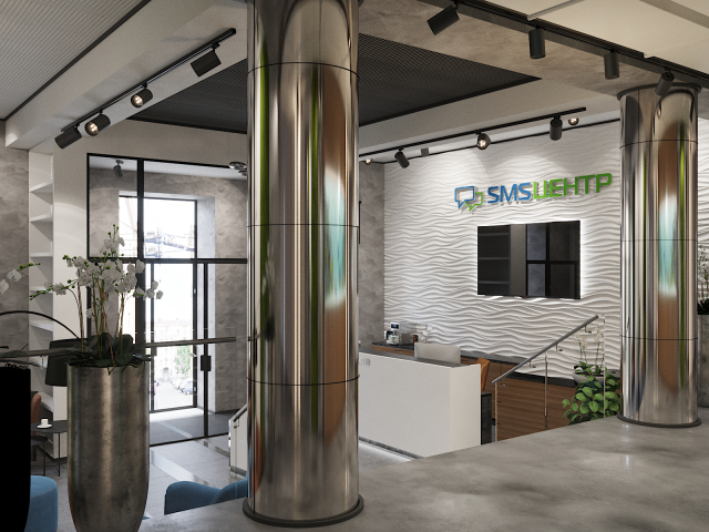 Холл для офиса СМС центра