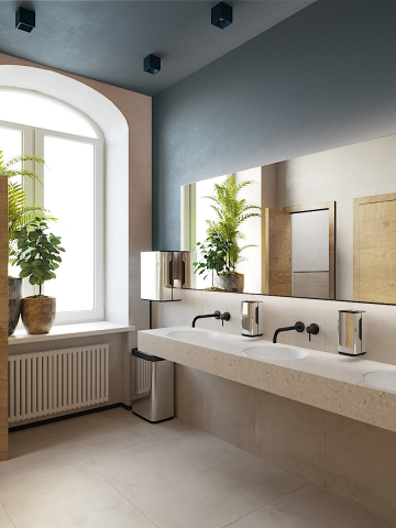 Санузел в офисе СМС центра