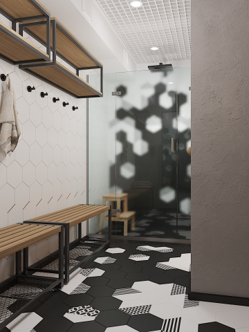 Душевая в офисе