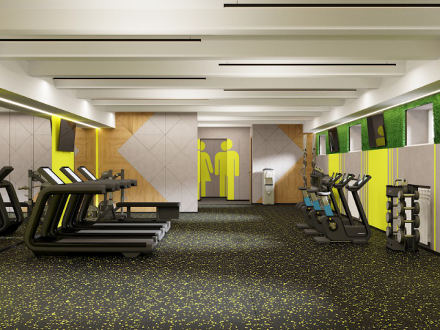 Спорт зал в офисе