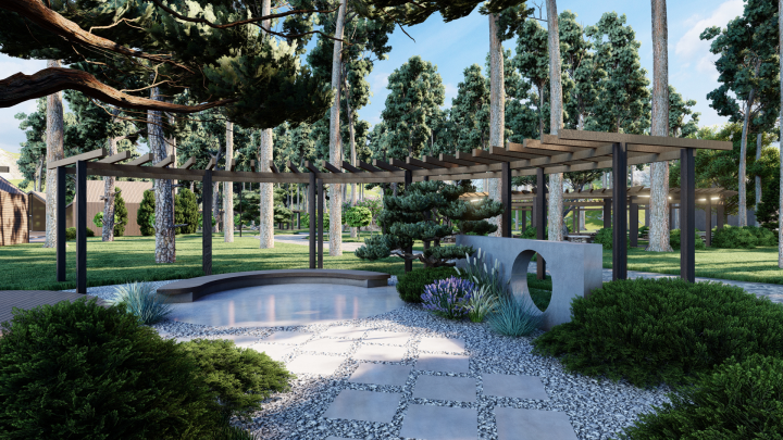 Дизайн-проект базы отдыха