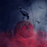 Мрачный хелуин в лесу