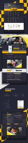 Дизайн сайта для международного сервиса Taxi one.