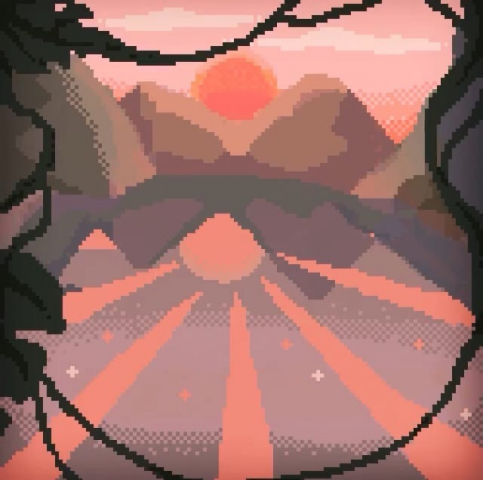 Пиксель-Арт "Закат"