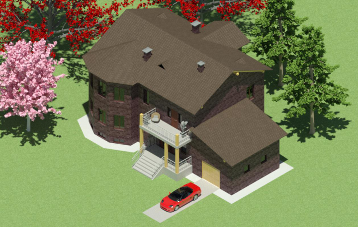 Проектирование индивидуального жилого дома (Revit)