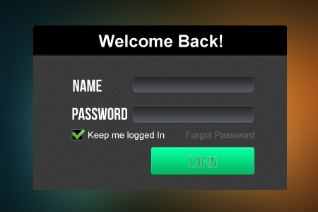 Баннер авторизации