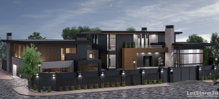 Визуализация зданий на участке