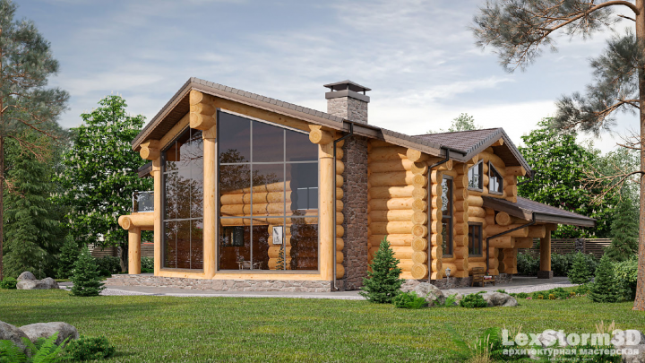 Дом Рубленое бревно